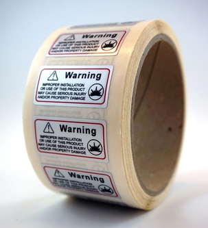 Foil labels suitable for high temperatures